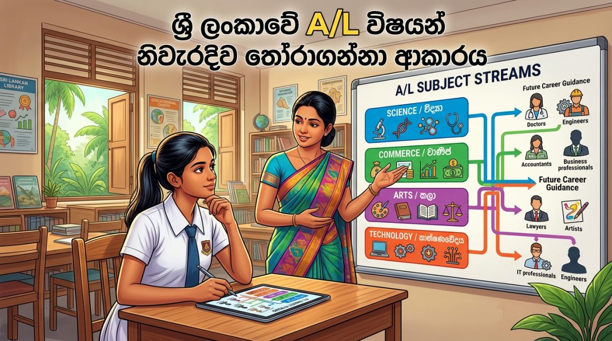 ශ්‍රී ලංකාවේ A/L විෂයන් නිවැරදිව තෝරාගන්නා ආකාරය